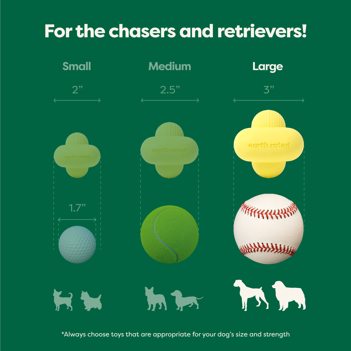 Earth Rated Fetch Toy - Rubber
