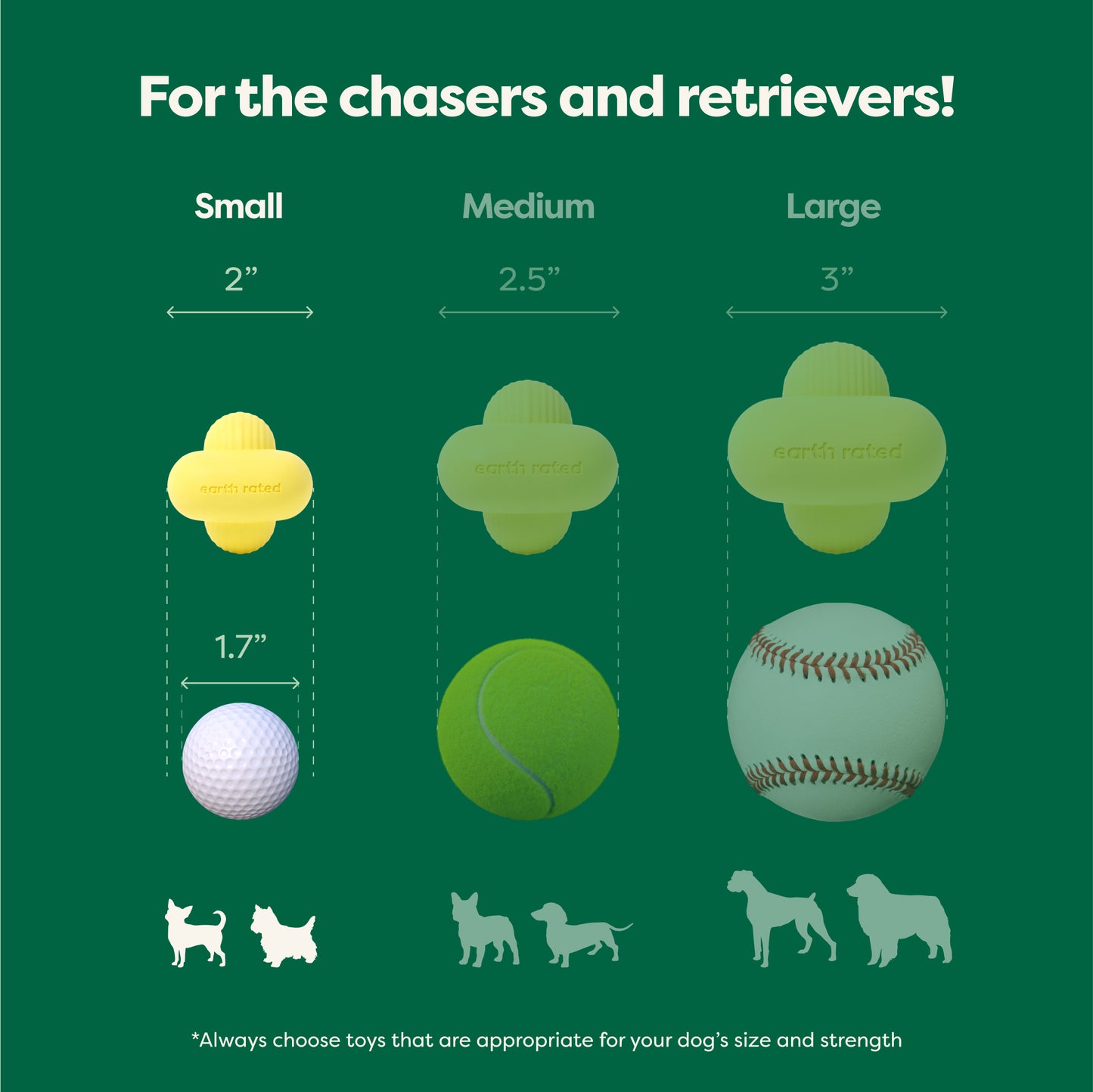 Earth Rated Fetch Toy - Rubber