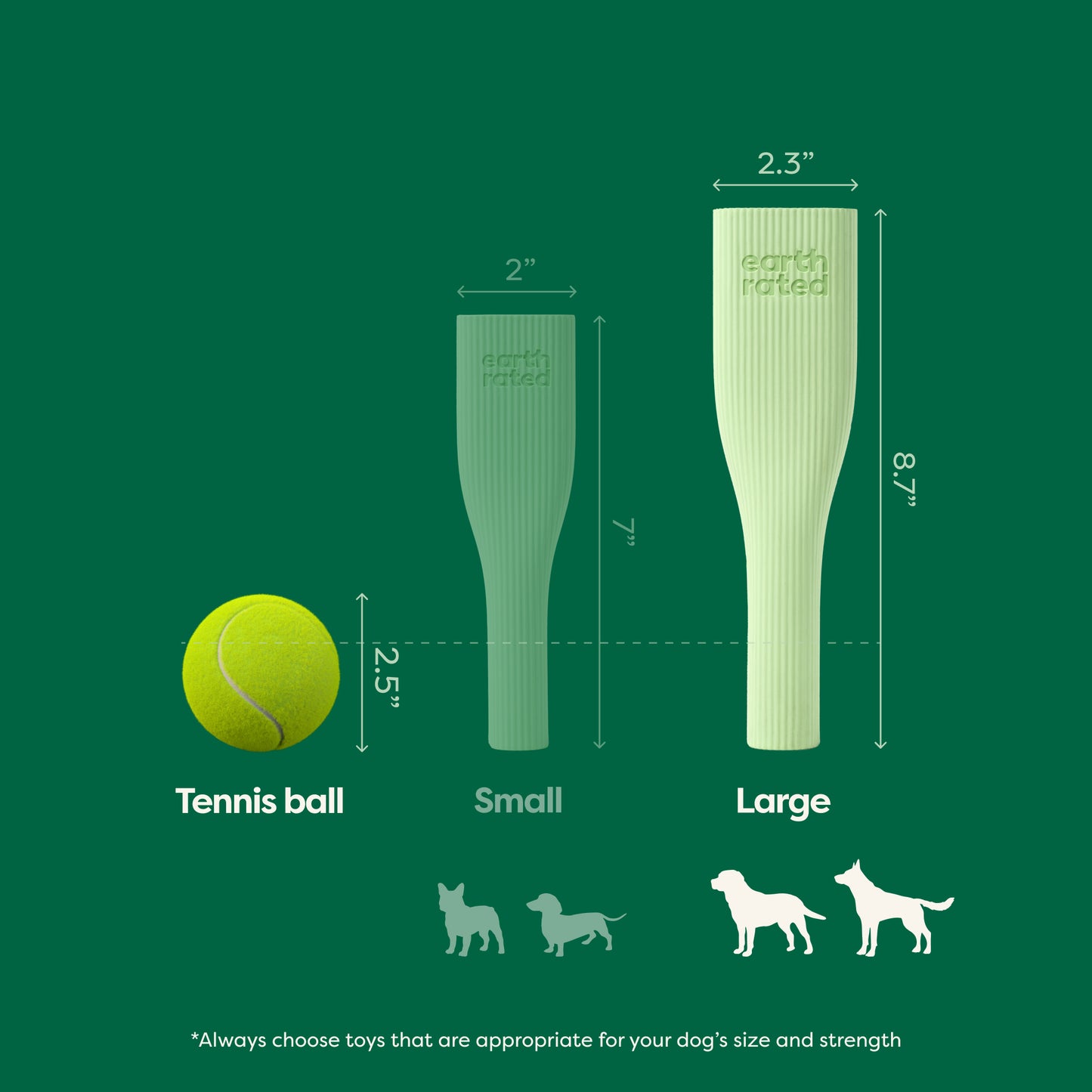 Earth Rated Chew Toy - Rubber