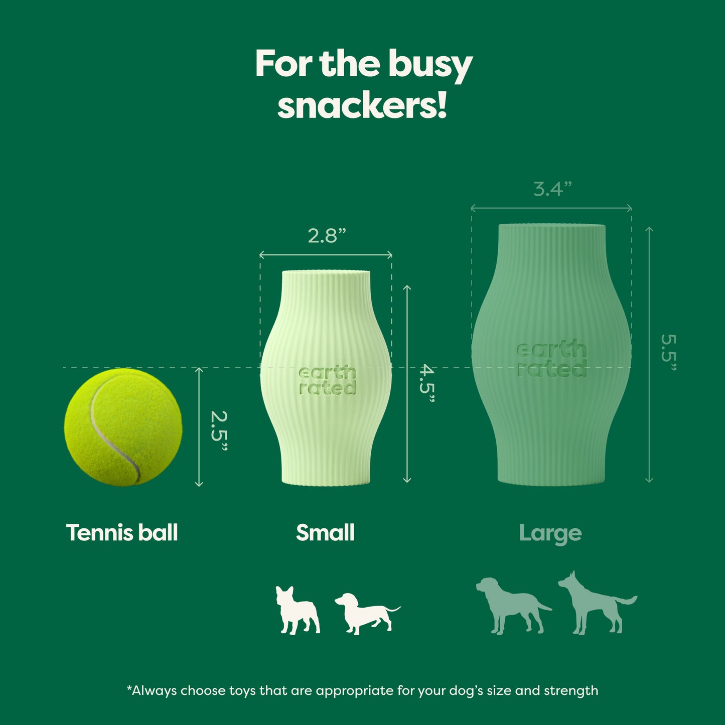 Earth Rated Treat Toy - Rubber