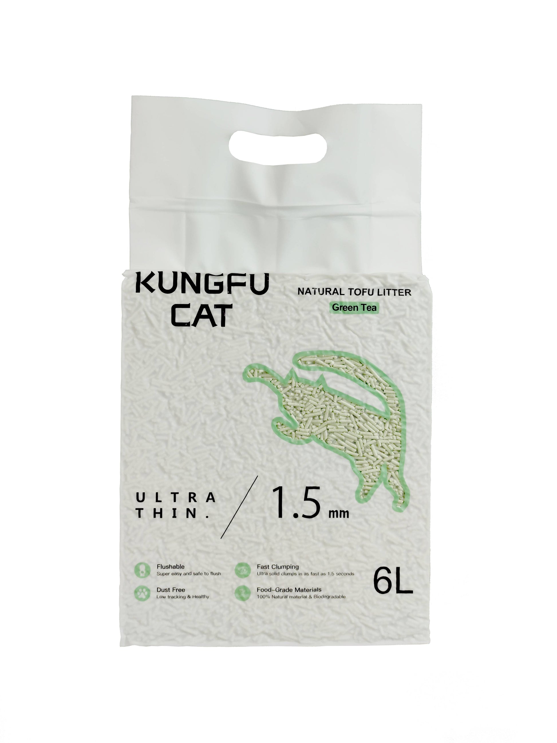 tofu cat litter pellets close up clumping texture low dust