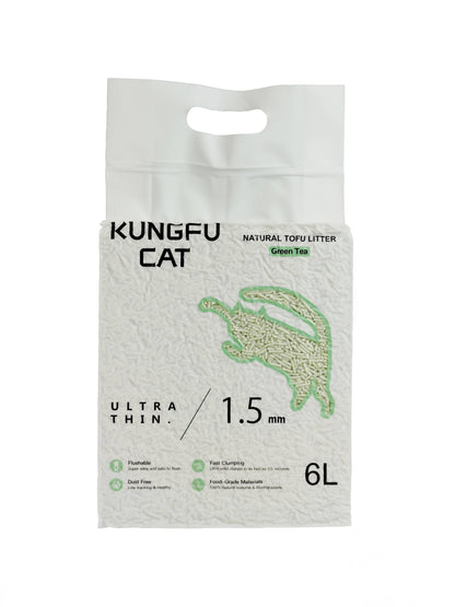 tofu cat litter pellets close up clumping texture low dust