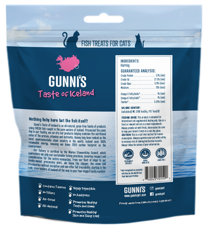Gunni's Taste of Iceland Cat Treats Herring Omega Bites