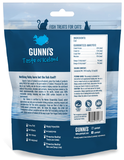 Gunni's Taste of Iceland Cat Treats Cod Mini Morsels