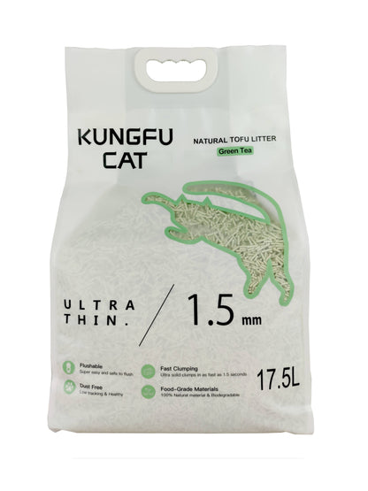 tofu cat litter green tea 6.5kg natural clumping low dust flushable
