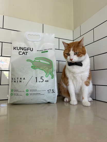 Tofu Cat Litter Green Tea 6.5kg 17.5L Natural Clumping Low Dust Flushable