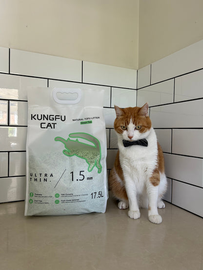 Tofu Cat Litter Green Tea 6.5kg 17.5L Natural Clumping Low Dust Flushable