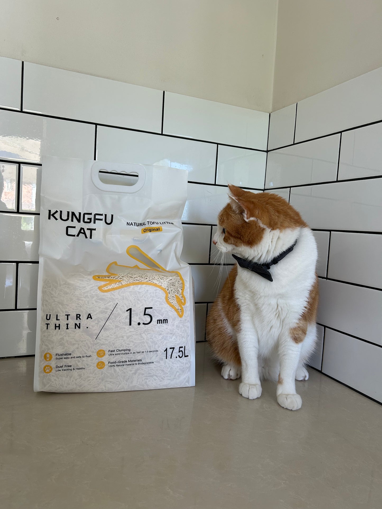 Tofu Cat Litter Original 6.5kg 17.5L Natural Clumping Low Dust Flushable