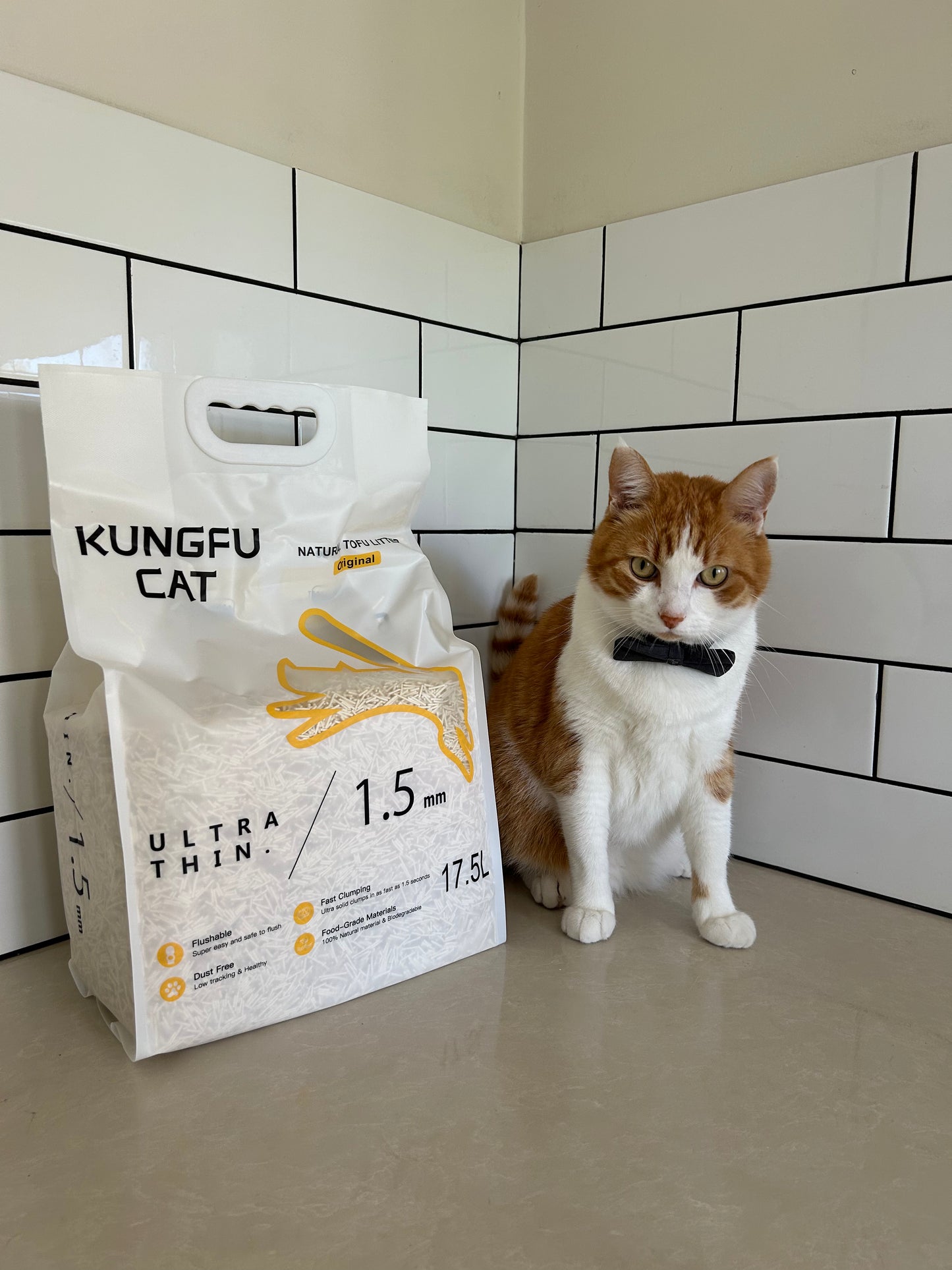 Tofu Cat Litter Original 6.5kg 17.5L Natural Clumping Low Dust Flushable