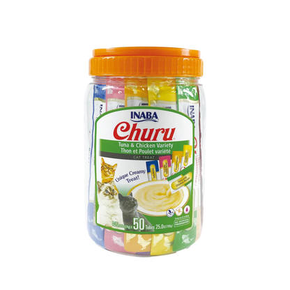 INABA Churu Tuna Chicken Variety 50 Pack