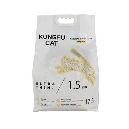Tofu Cat Litter Original 6.5kg 17.5L Natural Clumping Low Dust Flushable