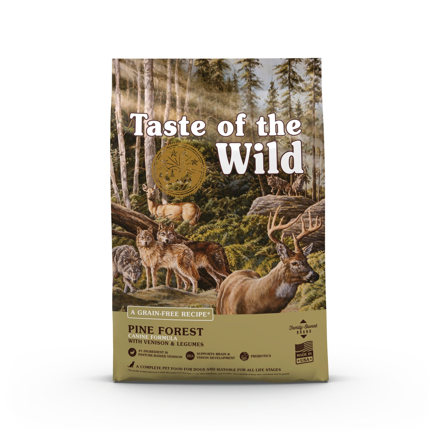 Taste of the Wild Pine Forest Canine Dog Food Grain-Free Venison Recipe