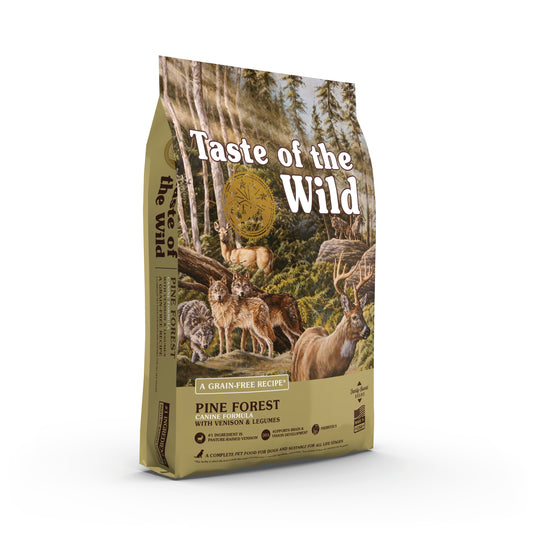 Taste of the Wild Pine Forest Canine Dog Food Grain-Free Venison Recipe