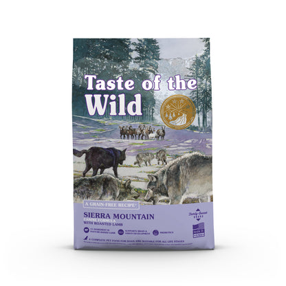 Taste of the Wild Sierra Mountain Canine Dog Food Grain-Free Roasted Lamb Recipe
