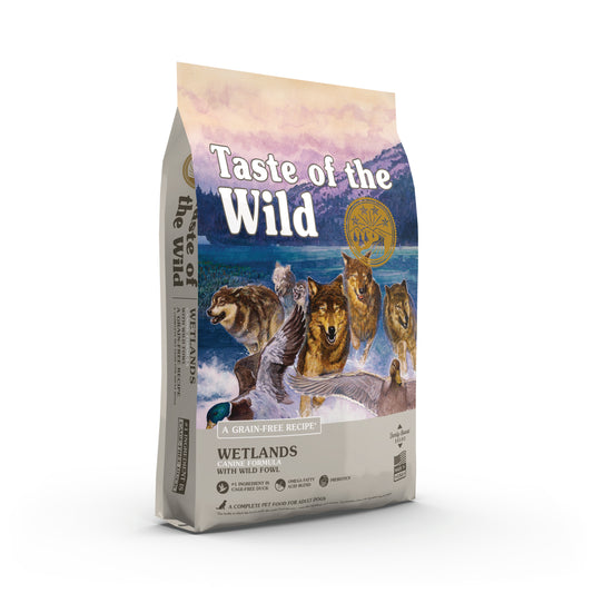 Taste of the Wild Wetlands Canine Dog Food Grain-Free Roasted Fowl Recipe