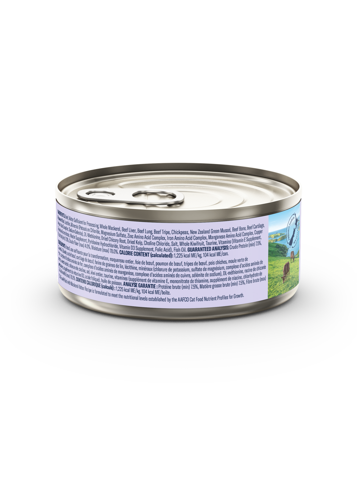ZIWI Peak Beef with Mackerel (Kitten) Wet Cat Food Grain-Free High Protein Premium