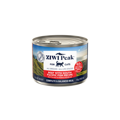 ZIWI Peak Beef & South Pacific Fish Wet Cat Food Grain-Free High Protein Premium