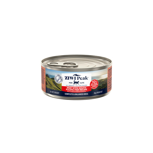 ZIWI Peak Beef & South Pacific Fish Wet Cat Food Grain-Free High Protein Premium