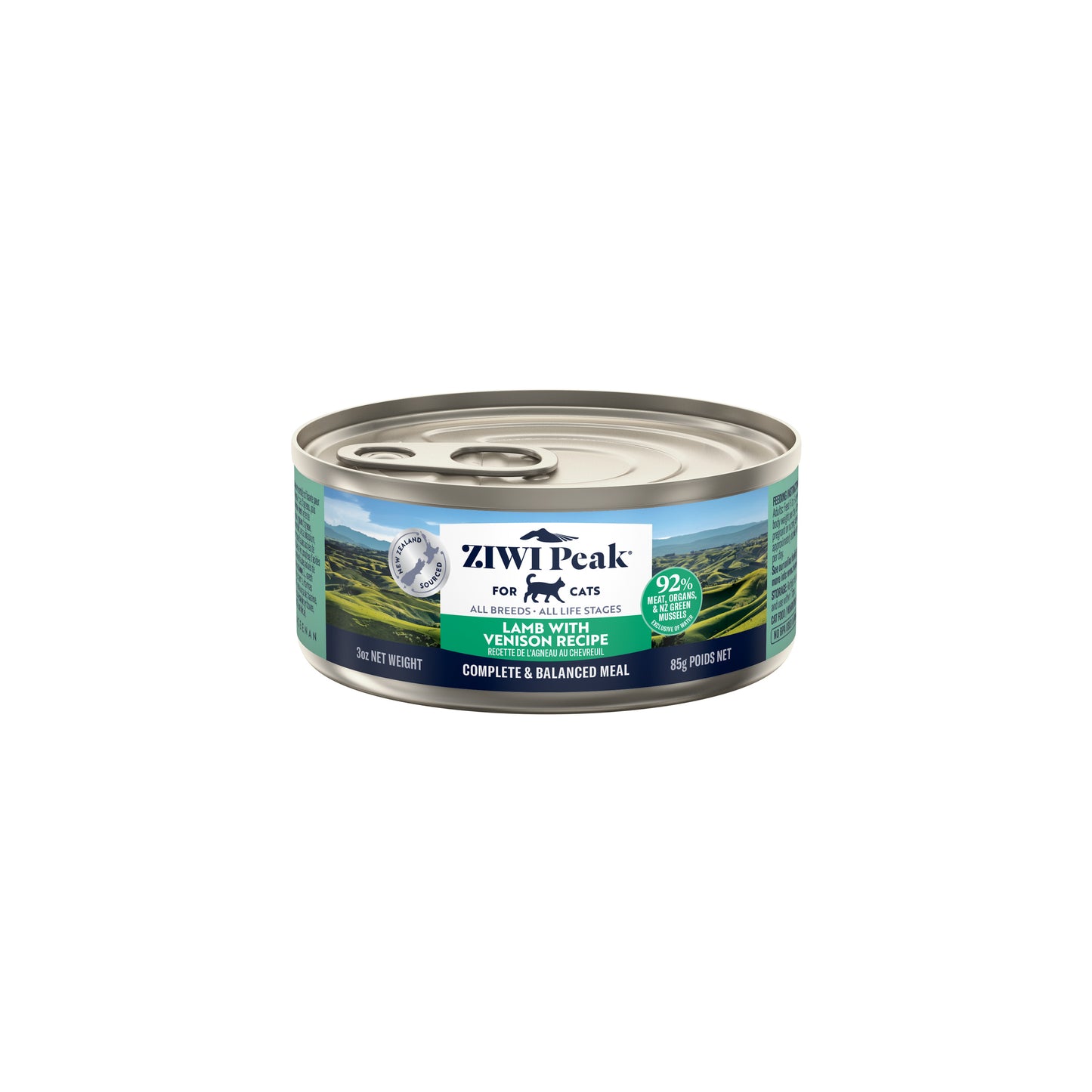 ZIWI Peak Lamb & Venison Wet Cat Food Grain-Free High Protein Premium