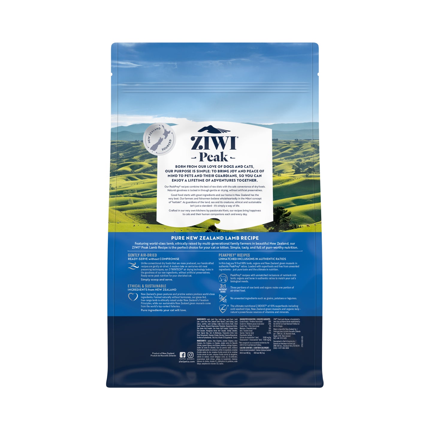 ZIWI Peak Air-Dried Lamb Cat Food