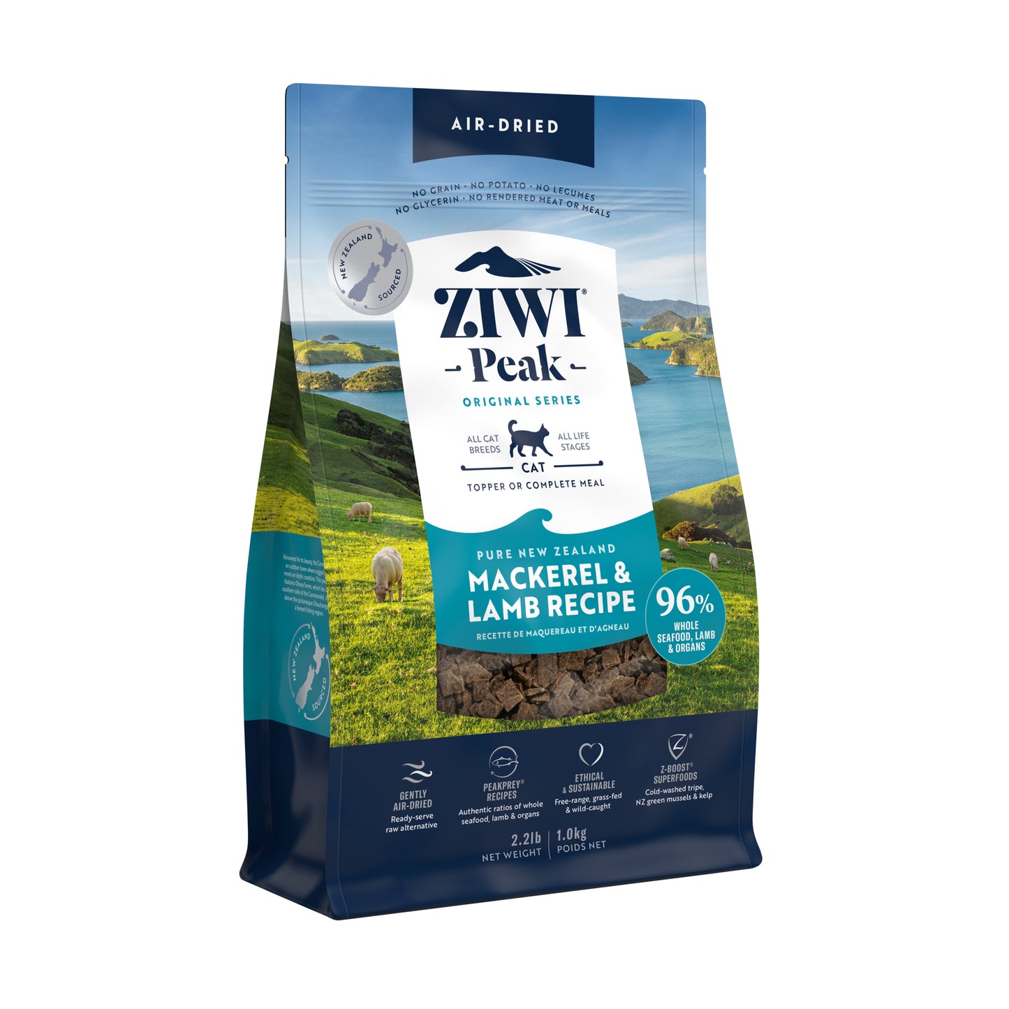 ZIWI Peak Air-Dried Mackerel & Lamb Cat Food