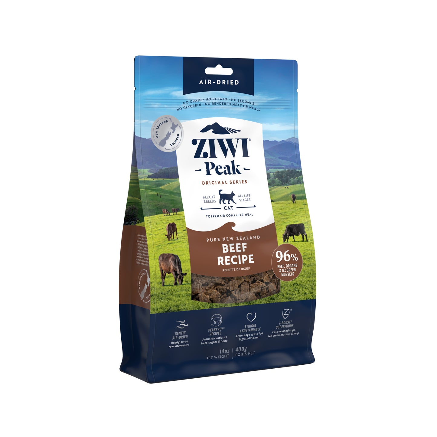 ZIWI Peak Air-Dried Beef Cat Food 1kg