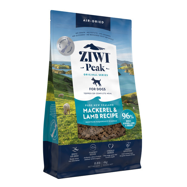 ZIWI Peak Air-Dried Mackerel & Lamb Dog Food High Protein