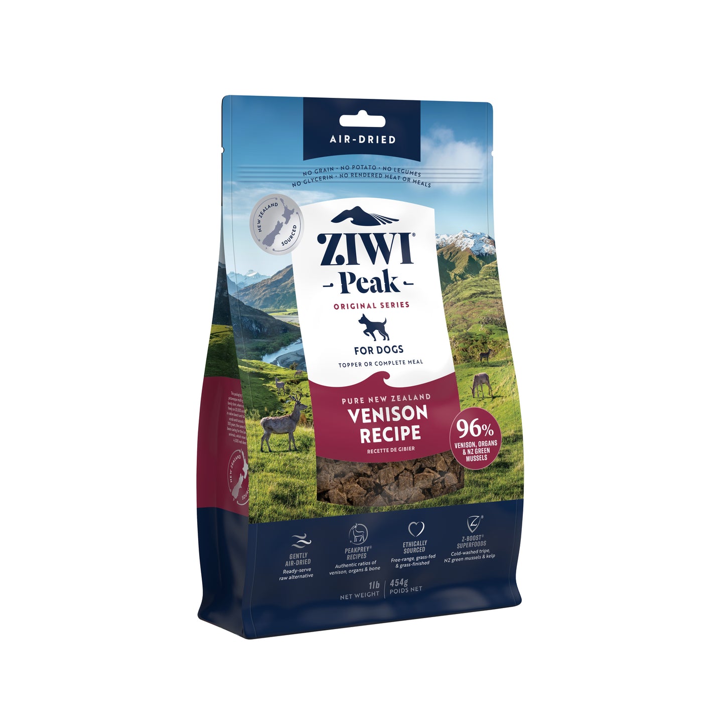 ZIWI Peak Air-Dried Venison Dog Food Premium Grain-Free