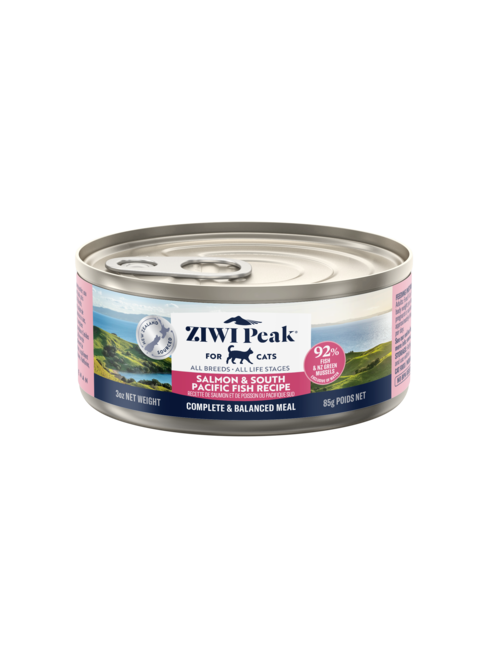 ZIWI Peak Salmon & South Pacific Fish Wet Cat Food Grain-Free High Protein Premium