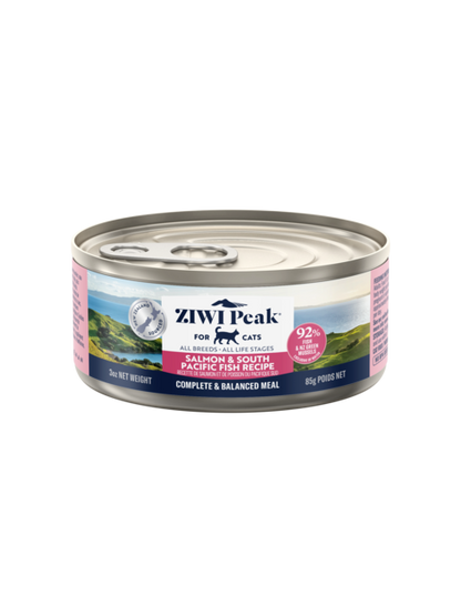 ZIWI Peak Salmon & South Pacific Fish Wet Cat Food Grain-Free High Protein Premium
