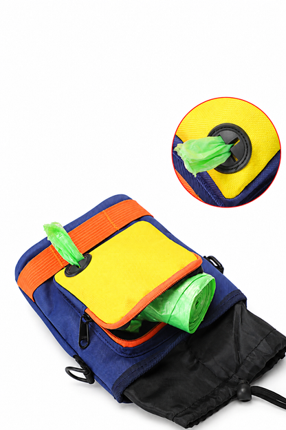 Dog treat pouch dispenser image with all text removed