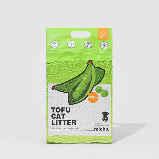 Michu tofu cat litter original scent 2.5kg low dust clumping cat litter