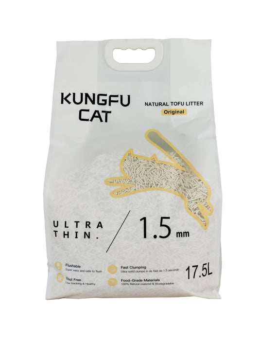 tofu cat litter original 6.5kg natural clumping low dust flushable