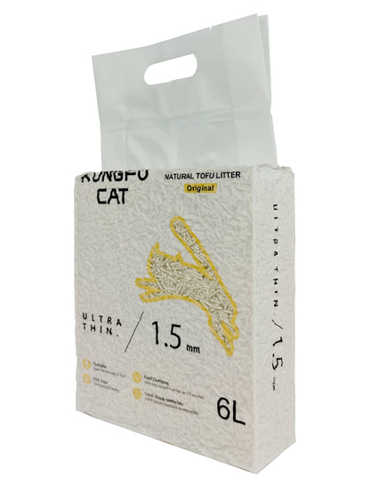 tofu cat litter pellets natural fibre clumping texture
