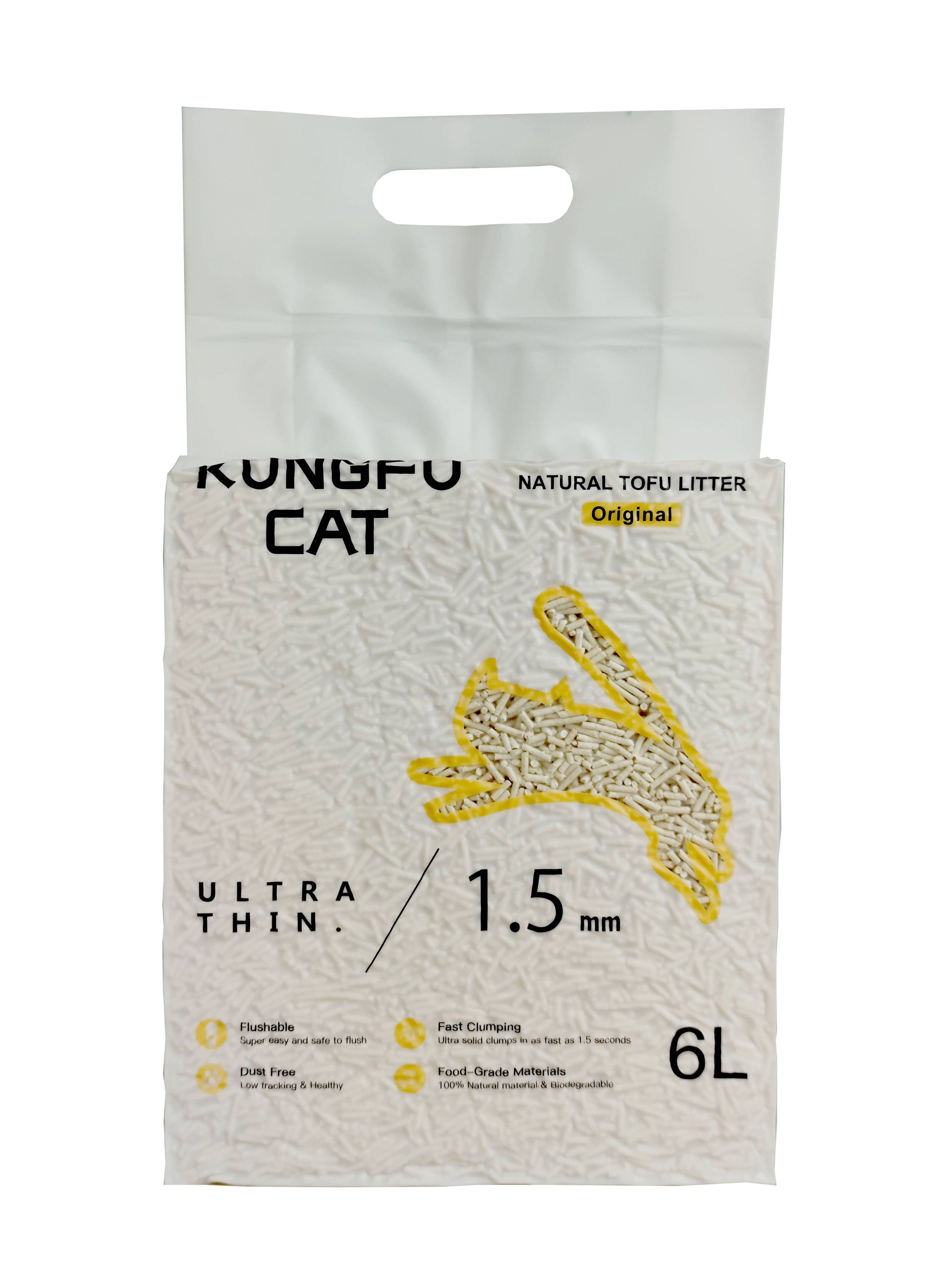 tofu cat litter pellets natural fibre clumping texture