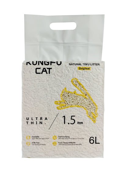 tofu cat litter pellets natural fibre clumping texture