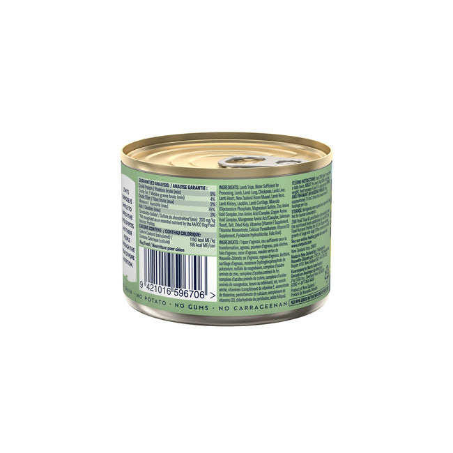tripe dog food canned grain free high protein