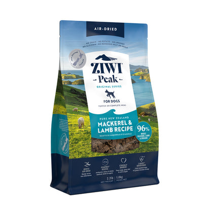 ziwi air dried dog food mackerel and lamb packaging bag