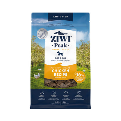 ziwi peak air dried chicken dog food 1kg grain free high protein