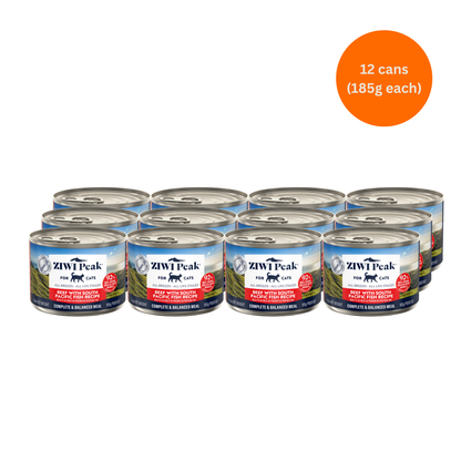 ZIWI Peak Beef & South Pacific Fish Wet Cat Food Grain-Free High Protein Premium