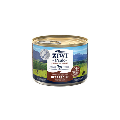 ziwi peak beef wet dog food 170g x 12 grain free premium
