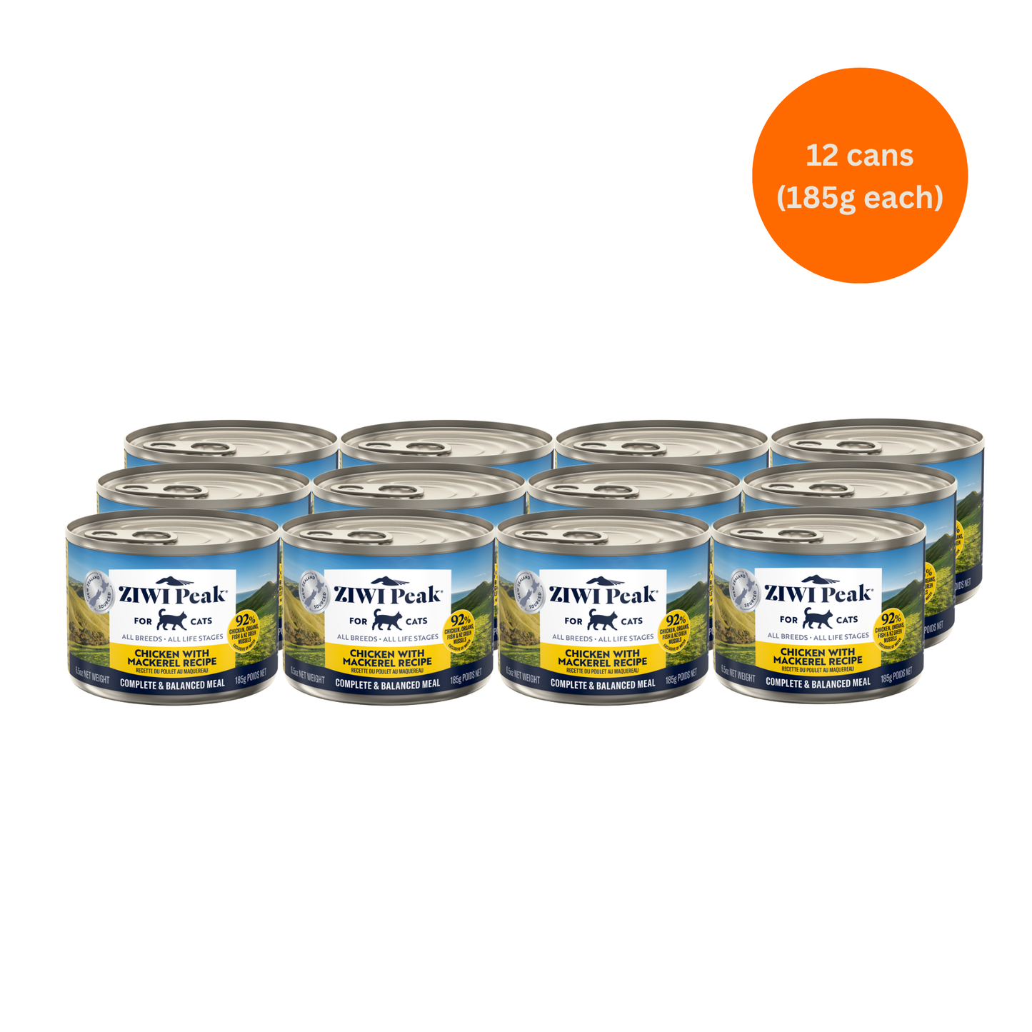 ZIWI Peak Chicken & Mackerel Wet Cat Food Grain-Free High Protein Premium