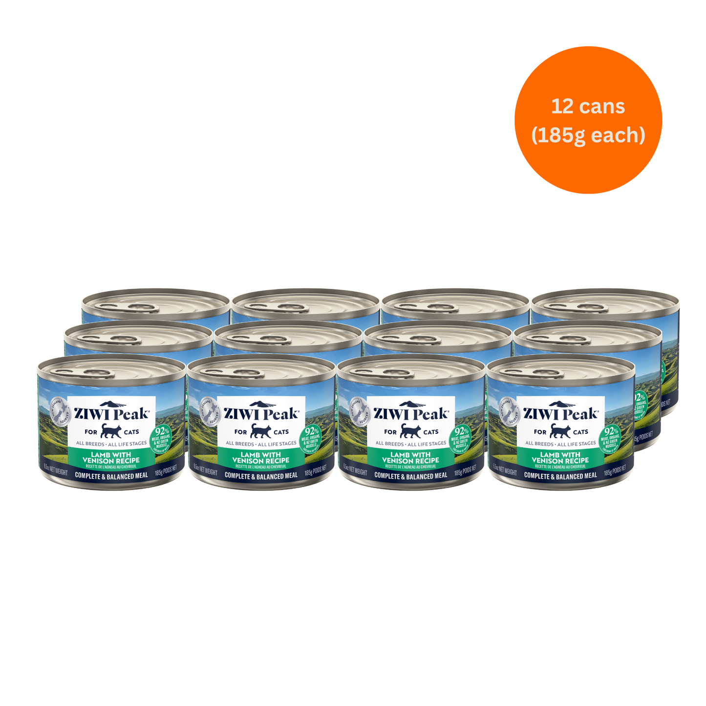 ZIWI Peak Lamb & Venison Wet Cat Food Grain-Free High Protein Premium