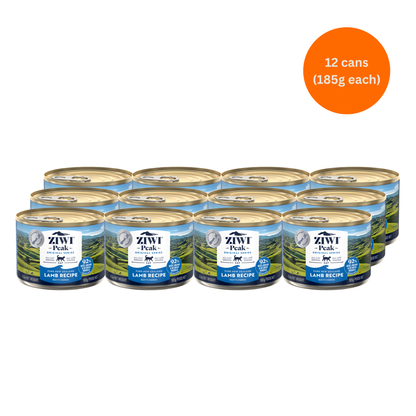 ziwi peak lamb wet cat food 185g x 12 premium grain free