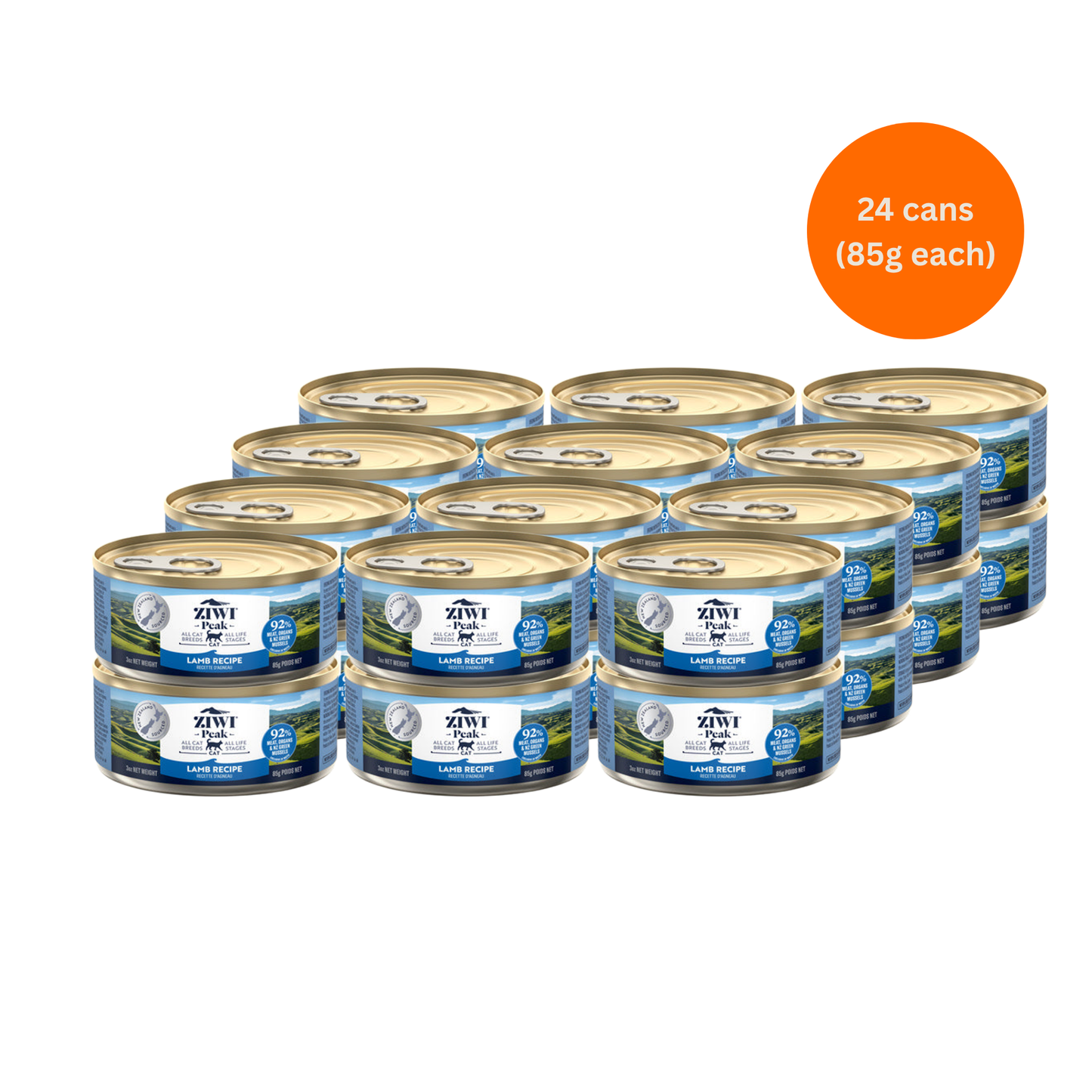 ziwi peak lamb wet cat food 85g x 24 premium grain free