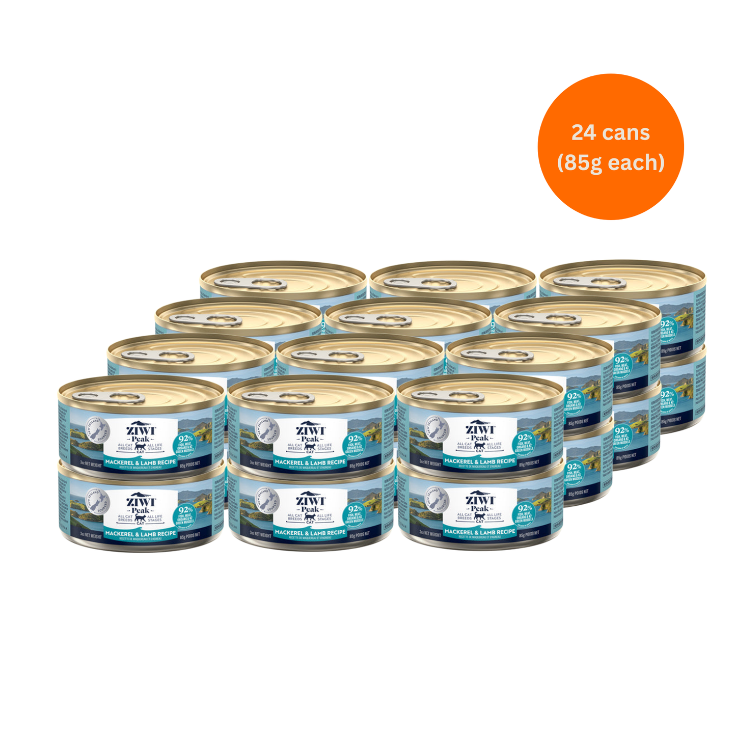 ziwi peak mackerel and lamb wet cat food 85 x 24 premium grain free