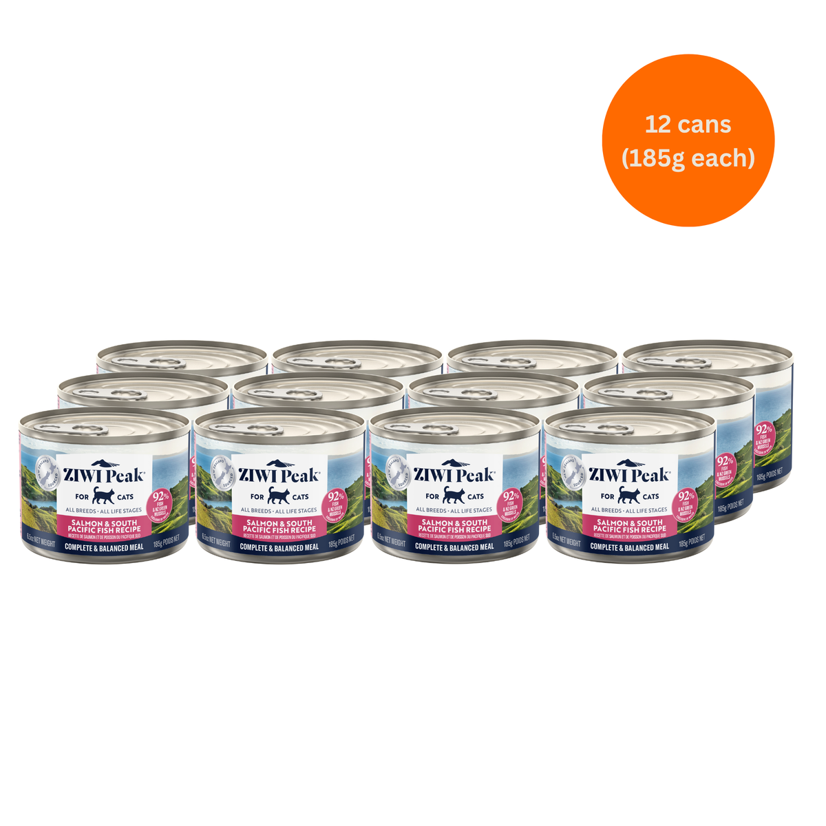 ZIWI Peak Salmon & South Pacific Fish Wet Cat Food Grain-Free High Protein Premium