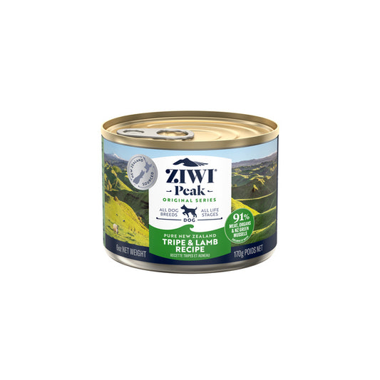 ziwi peak tripe and lamb wet dog food 170g