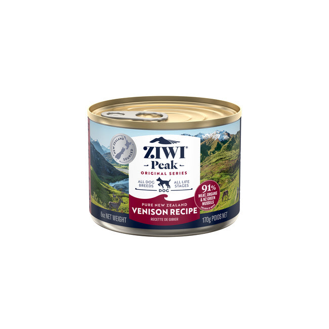 ziwi peak venison wet dog food 170g x 12 premium grain free