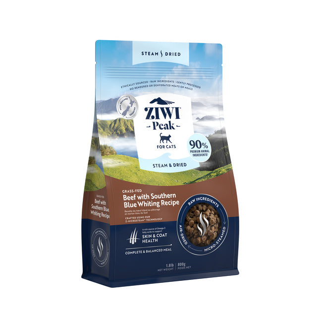 ziwi steam dried cat food packaging bag